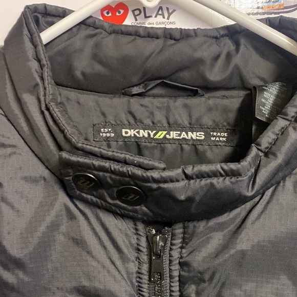 DKNY biker style puff jacket coat - Picture 2 of 3